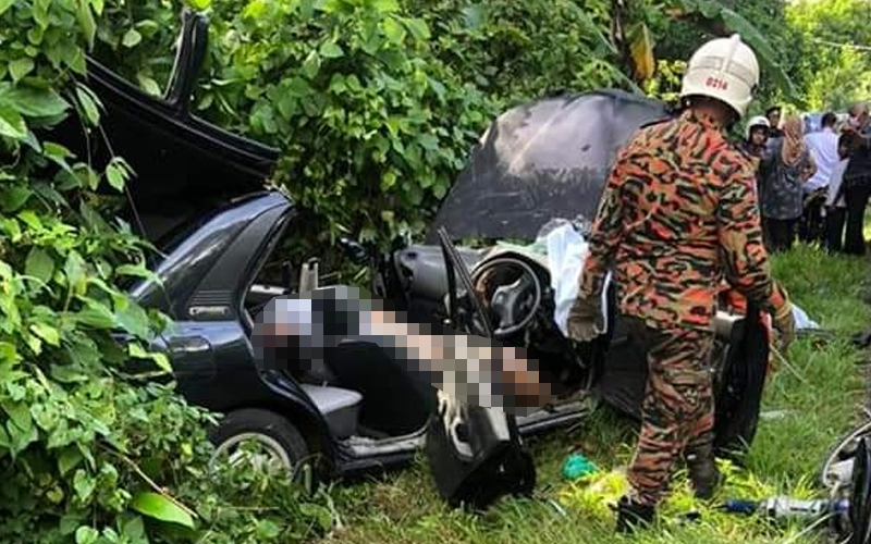 Elak Haiwan Dipercayai Punca Kemalangan Menyebabkan Tiga Maut Di Padang