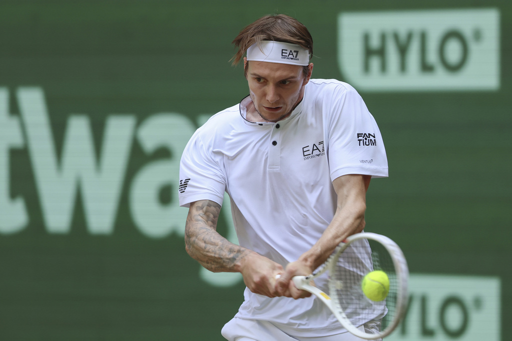 Bublik Powers Past Rublev To Win St Grass Title In Halle Fmt