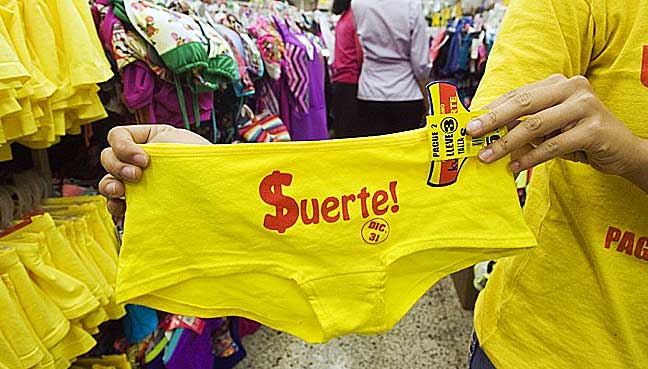 Latin America Rings in New Year With Colorful Undies - Khmer Times