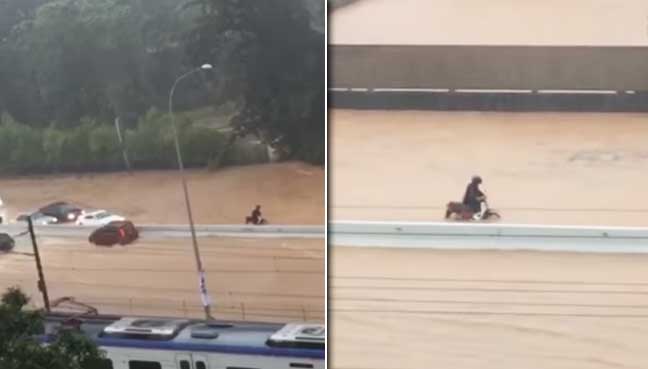 Motorists Stranded After Flash Floods Hit Jalan Kuching | FMT