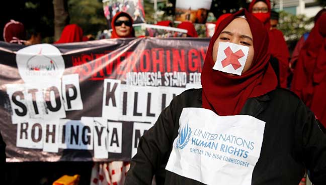 Indonesian Minister To Meet Suu Kyi Amid Protests Over Rohingya | Free ...