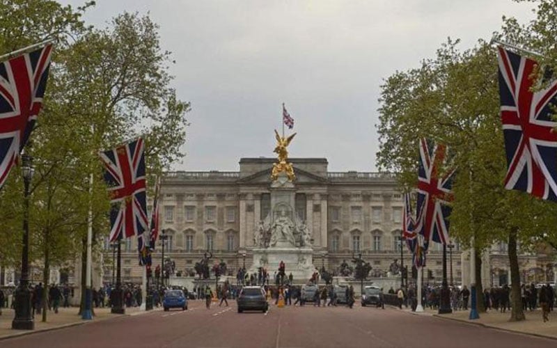 Man arrested near Buckingham Palace after climbing into Royal Mews