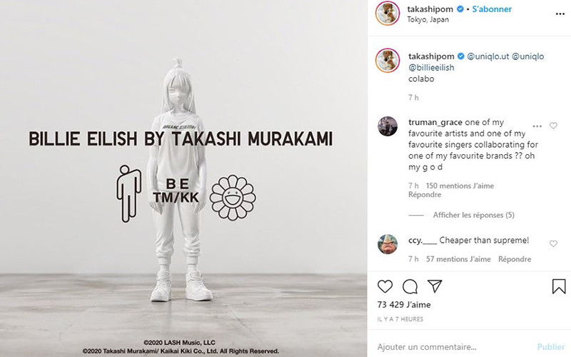 UNIQLO UT Billie Eilish x Takashi Murakami Collab Announcement