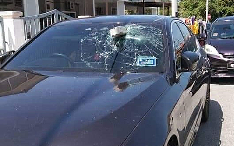 ‘Suka-suka’ pecah cermin kereta, penganggur ditahan polis