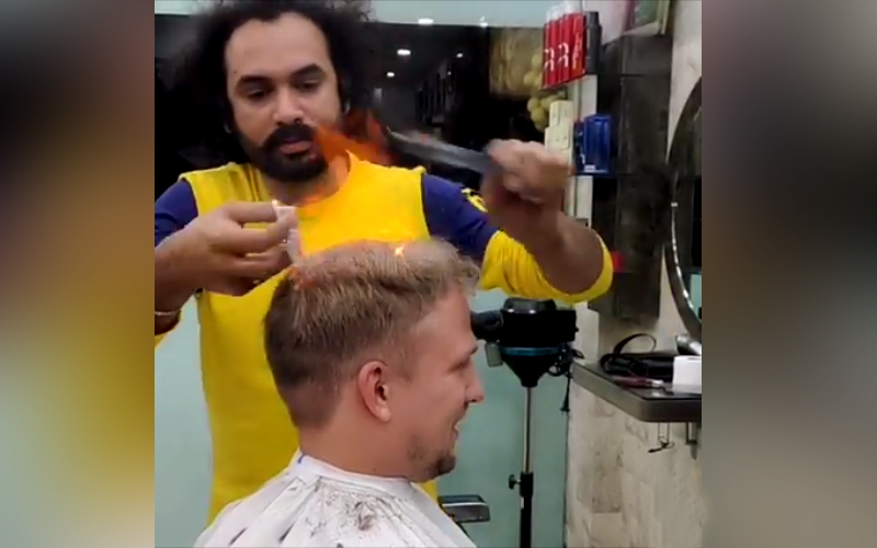 Pakistani barber uses cleavers, blowtorches to cut hair FMT