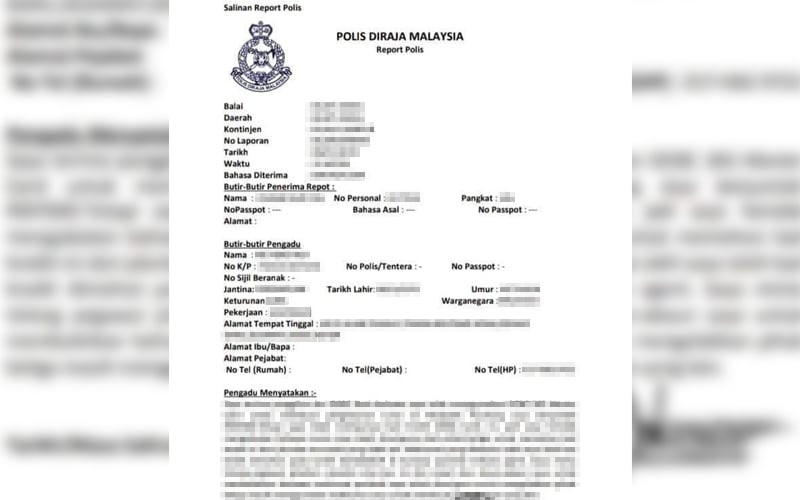 how to make police report malaysia