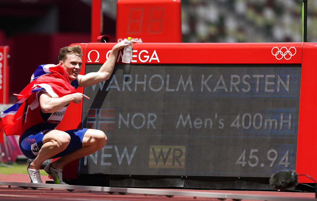 Warholm Grabs 400m Hurdles Gold In World Record Time 