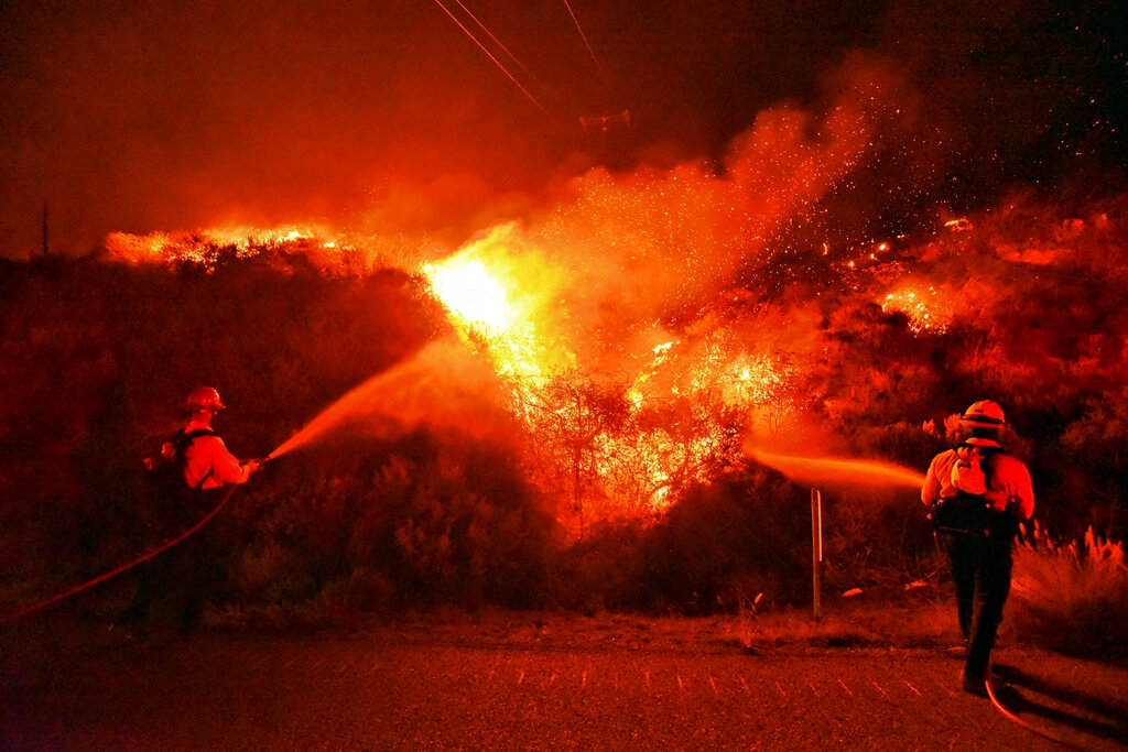 California on fire weeks after heavy rain and snow