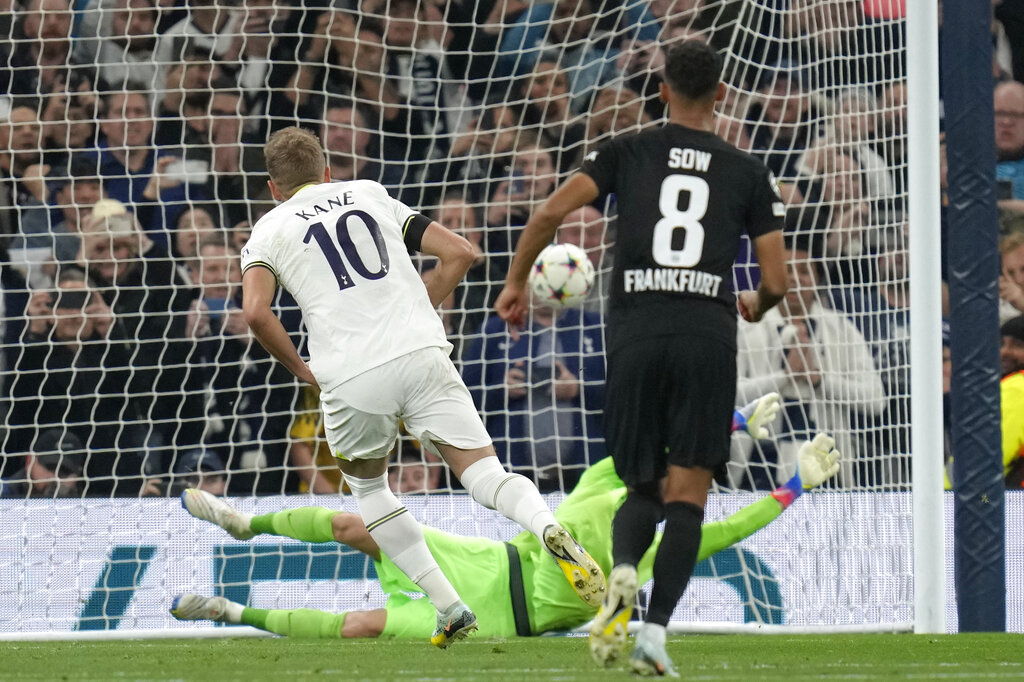 Spurs edge towards last 16 with 3-2 win over 10-man Frankfurt | FMT