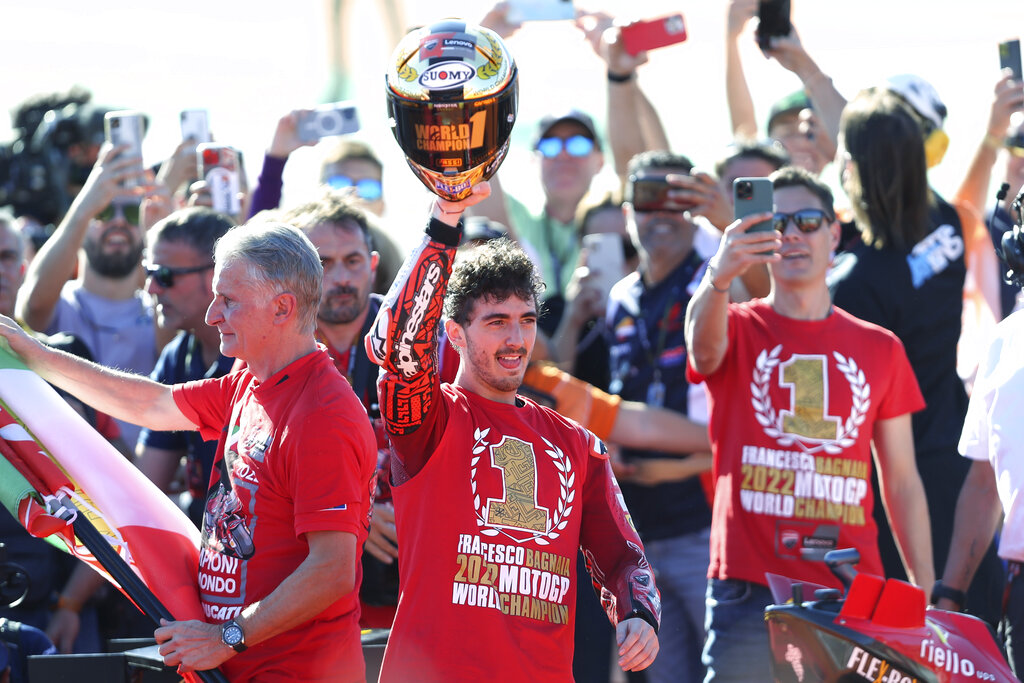 Bagnaia wins maiden MotoGP title as Ducati end 15-year drought