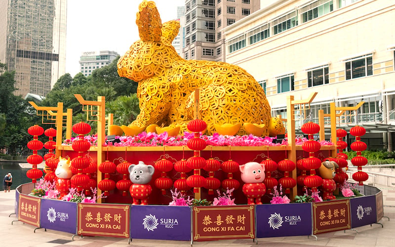 Chinese New Year decor at Klang Valley malls in full bloom despite