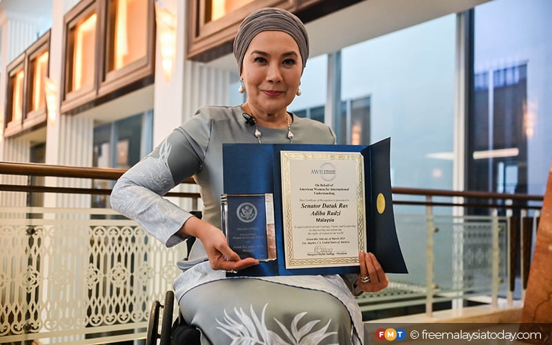 Ras Adiba receives International Woman of Courage award | FMT