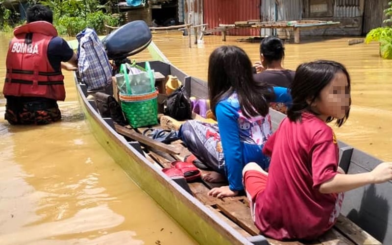91 residents of longhouses flee floods
