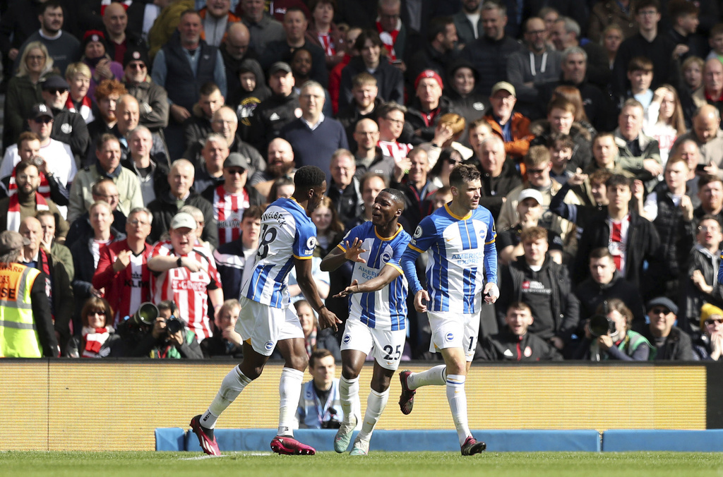 Late penalty earns Brighton point in thrilling 3-3 draw with Brentford