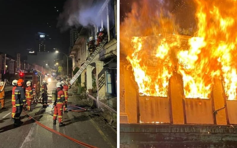 Disabled man dies in George Town shoplot fire