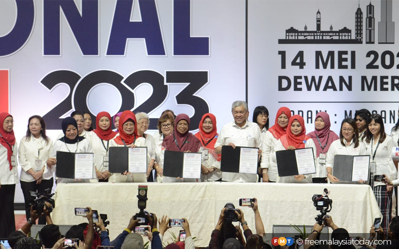 Unity govt parties’ Wanita chiefs sign collective resolution