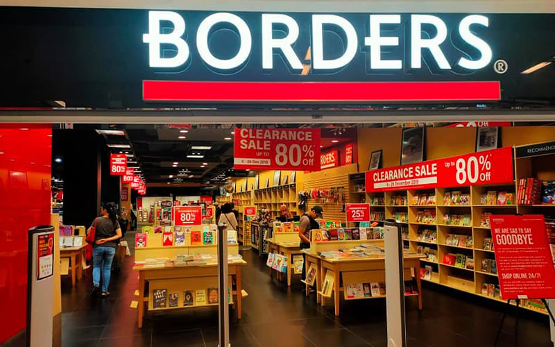 Borders Bookstore closing down on Aug 31 FMT