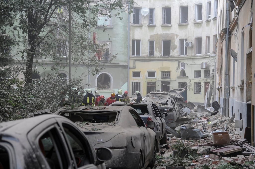 Russian missile strikes apartment in Lviv, kills at least 4