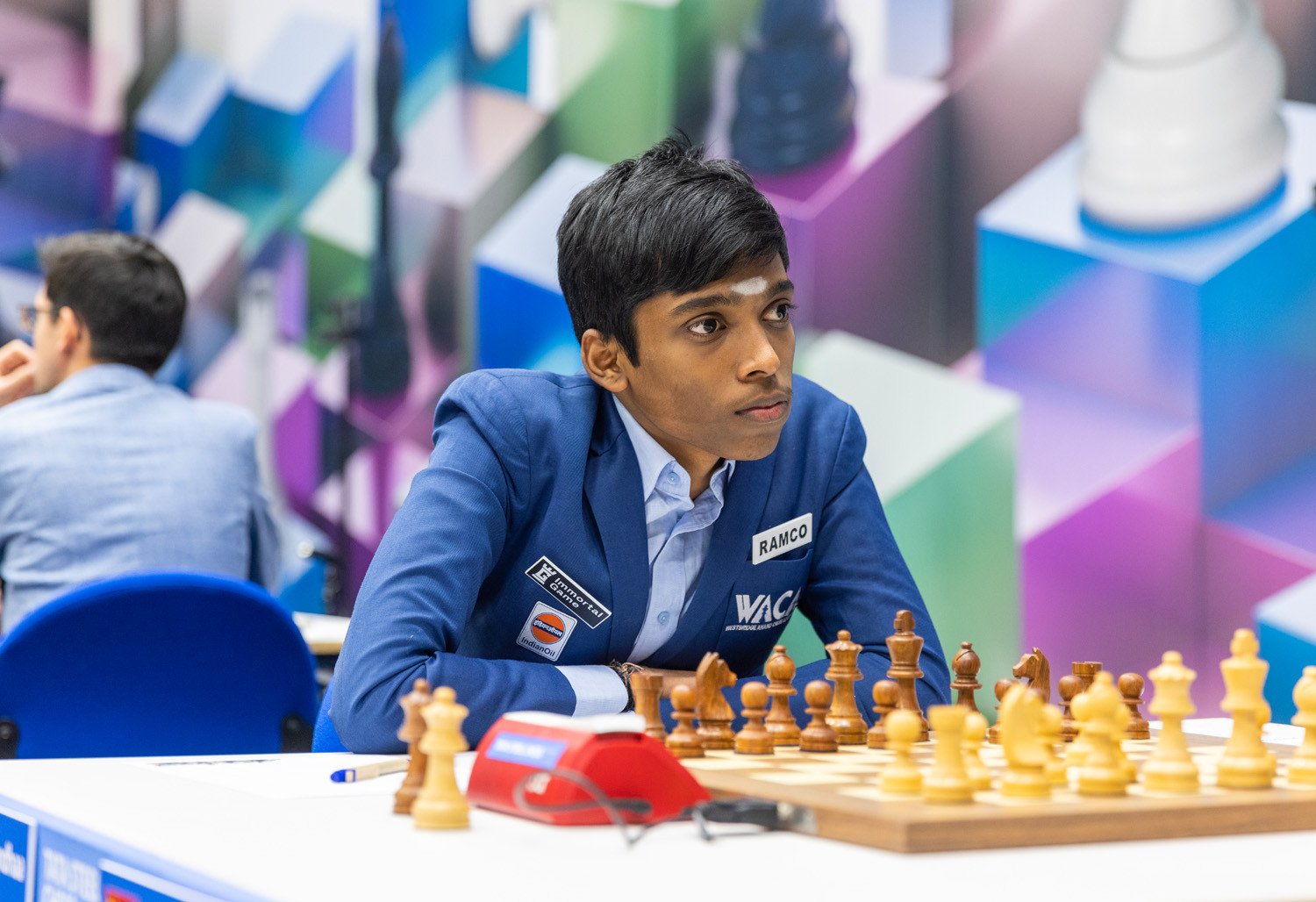 Incredible moment India's chess prodigy R. Praggnanandhaa gets