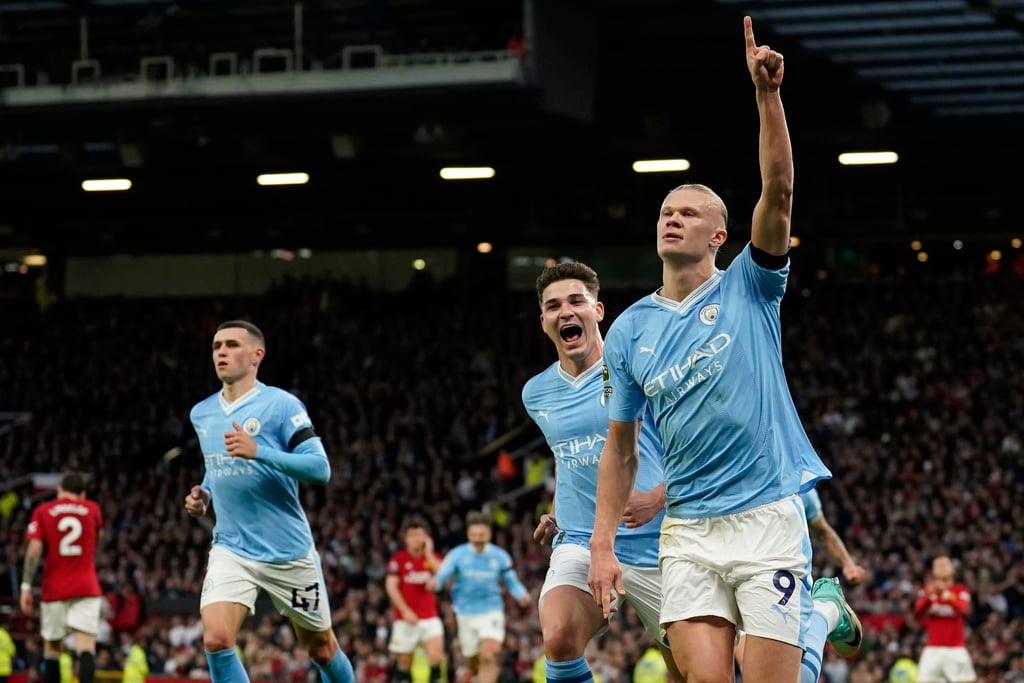 Haaland scores twice as Man City dominates Man United with 3-0 win