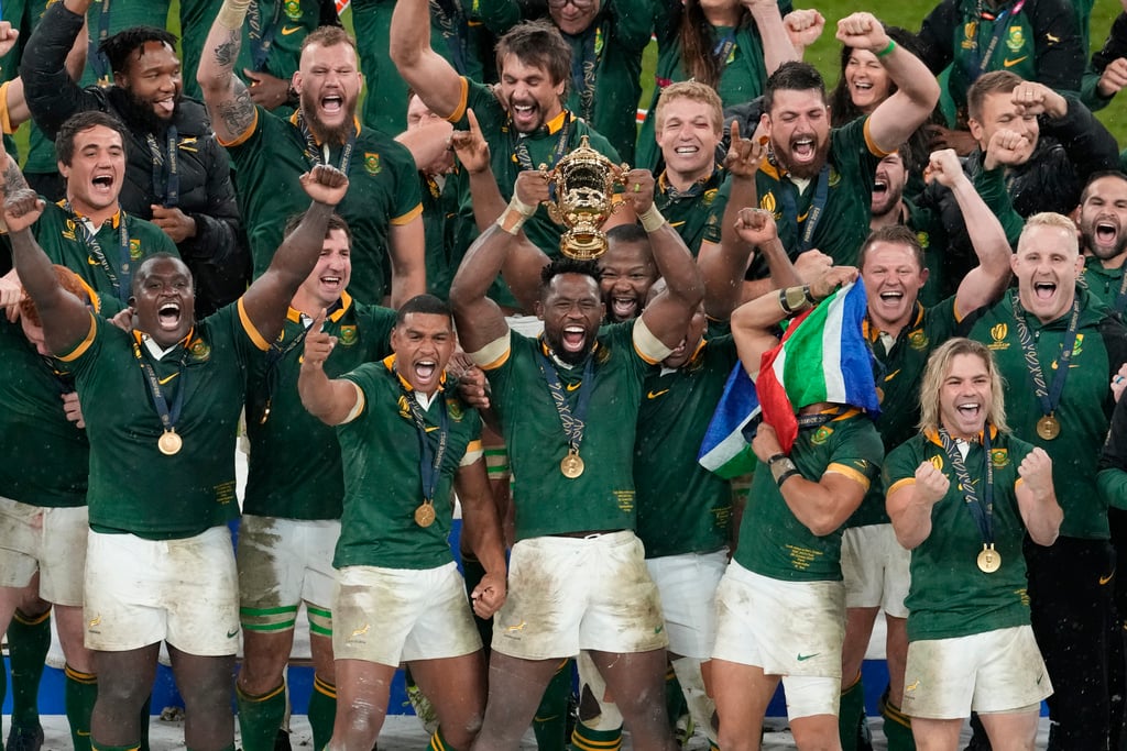 where is the rugby world cup trophy kept south africa