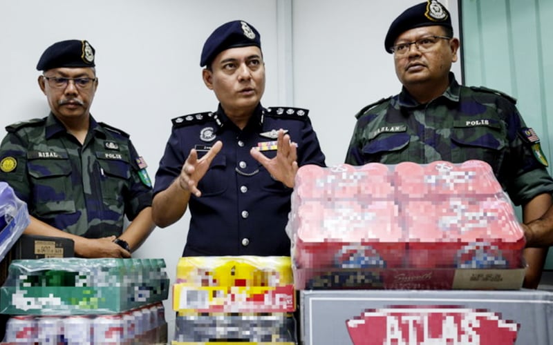 3 ditahan, arak seludup RM1.5 juta dirampas