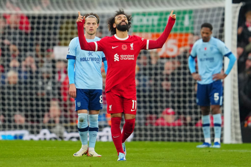 Salah brace leads Liverpool to victory over Brentford