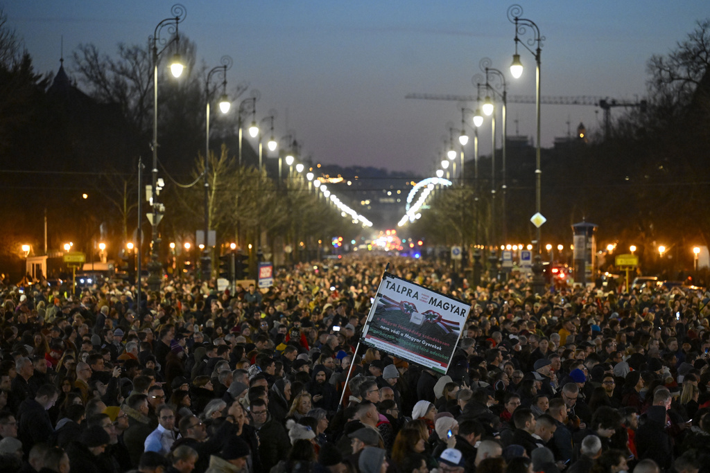 Tens of thousands protest in Hungary over pardon in child abuse case
