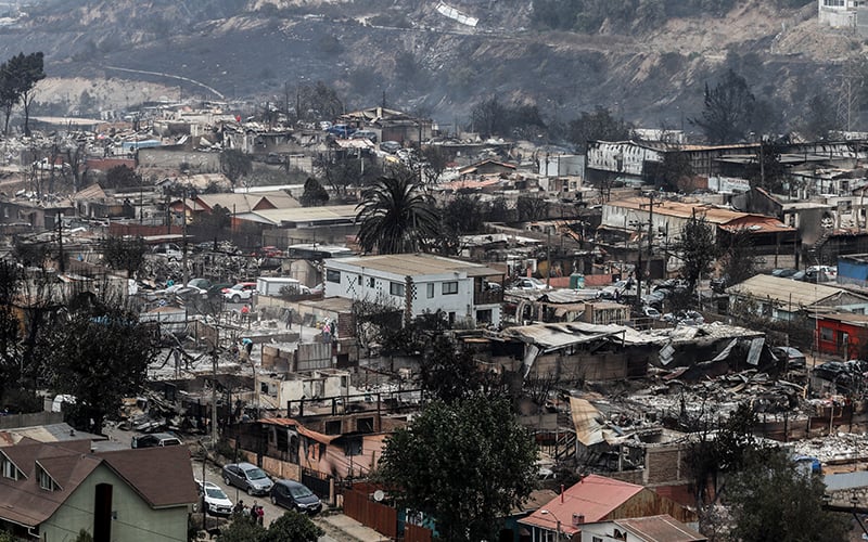Kebakaran hutan di Chile ragut 100 nyawa, 200 hilang