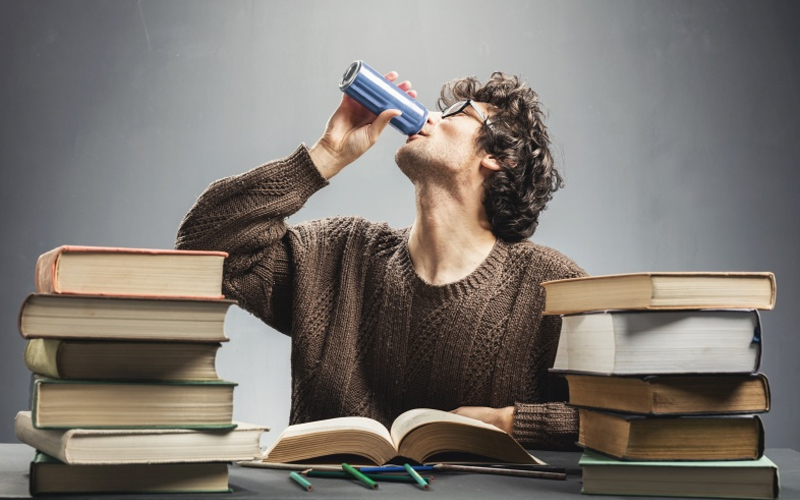 Energy drinks, even consumed occasionally, can lead to sleep loss