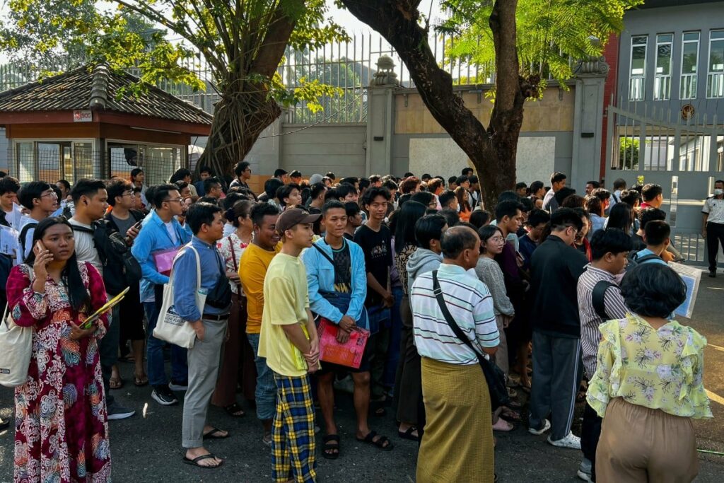 2 killed in crush as hundreds queue for passports in Myanmar