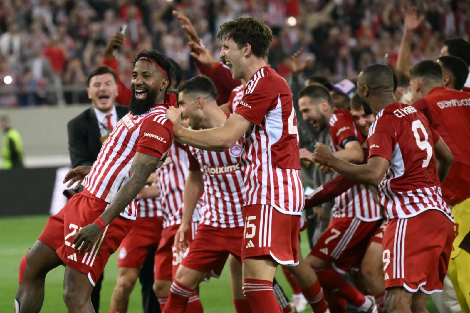 Olympiakos beat Villa to reach Europa Conference League final