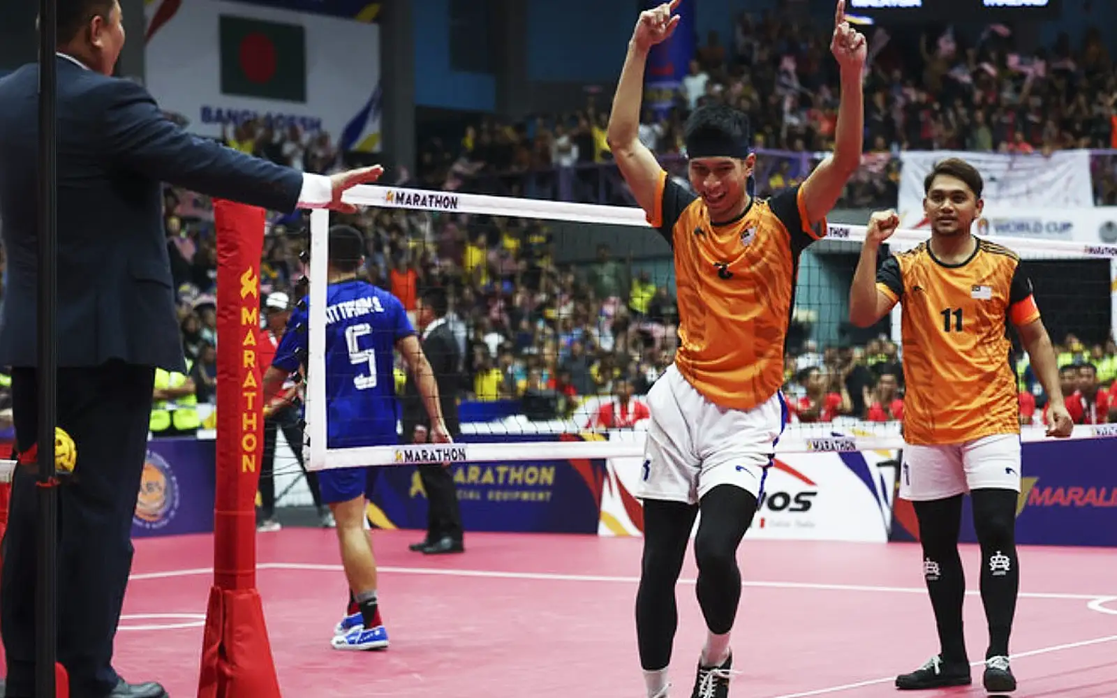 Malaysia kejutkan Thai, rangkul Juara Dunia Sepak Takraw double