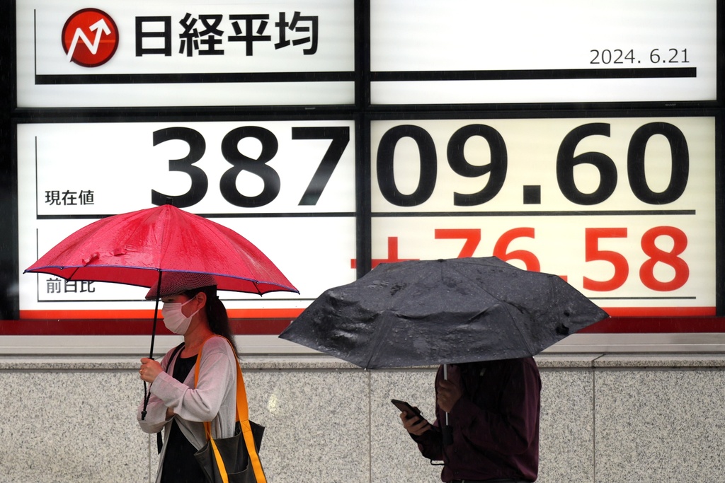 Asian shares dip on profit-taking, yen nears intervention levels