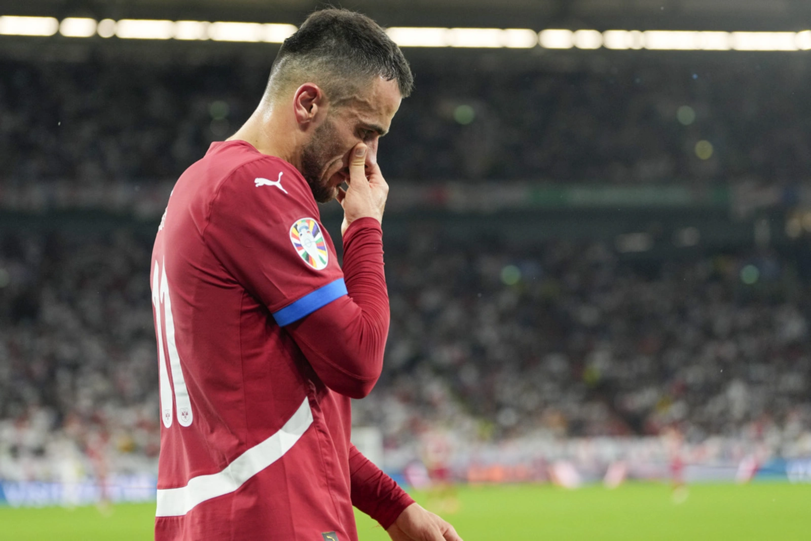 Serbia’s Kostic out of Euro 2024 after injuring knee ligament