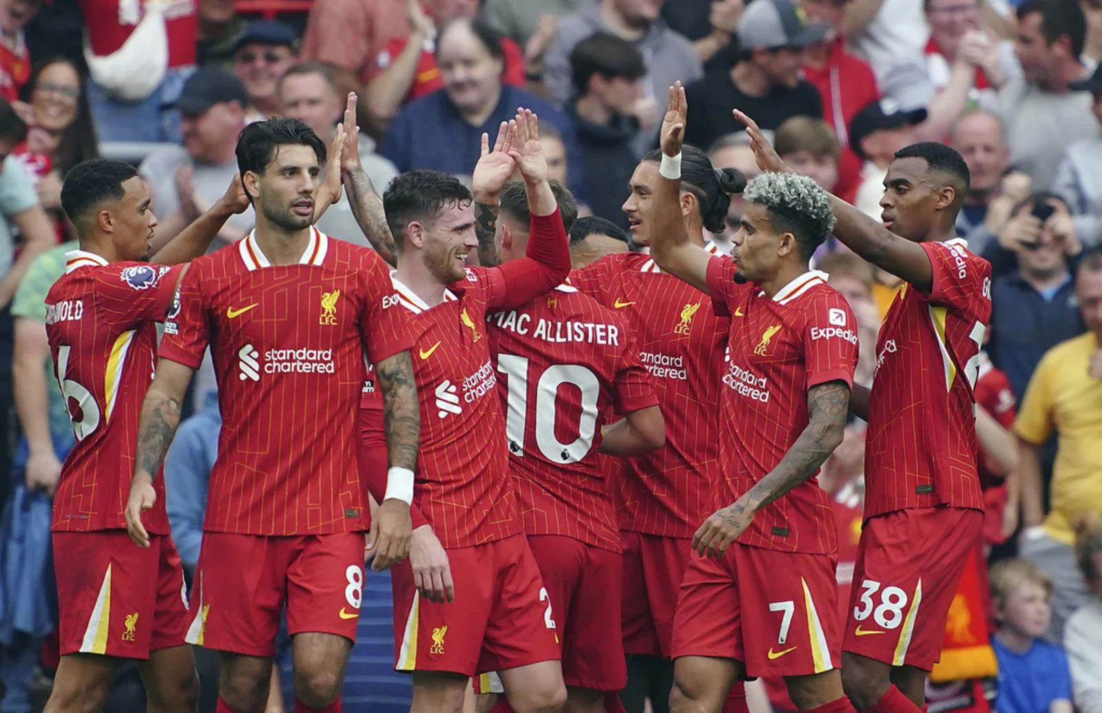 Diaz bags brace as Liverpool down Bournemouth