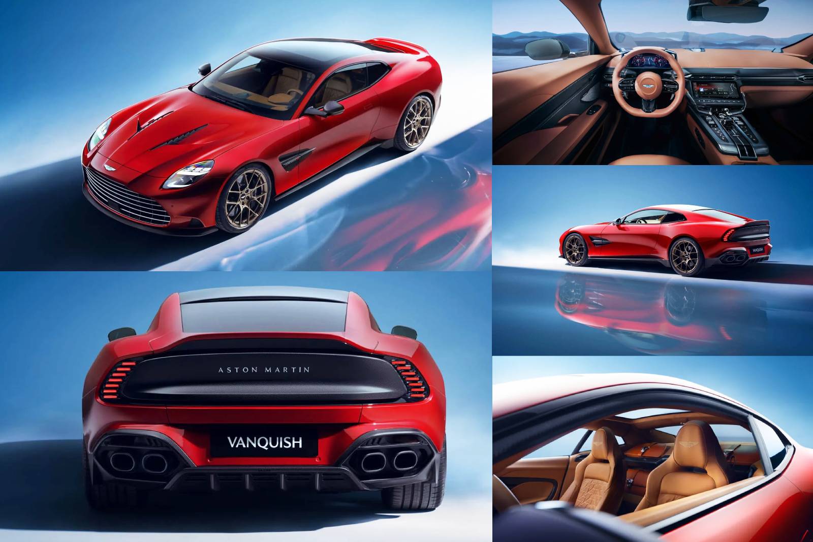 Aston Martin unveils new Vanquish sports car with V-12 engine