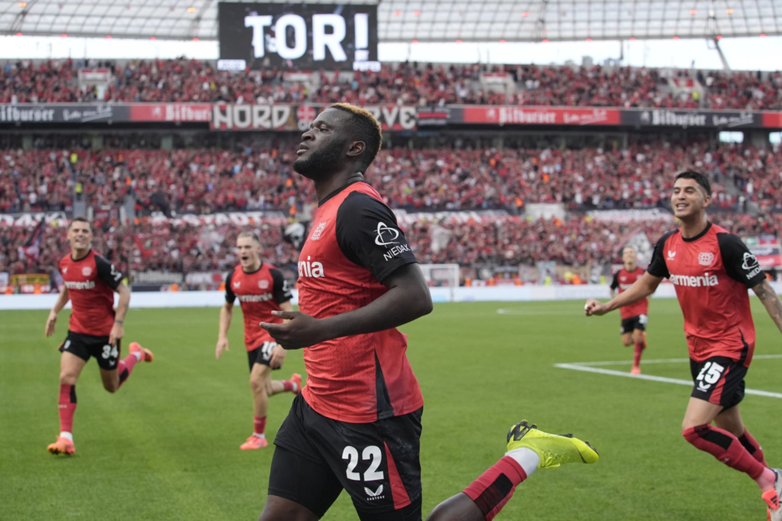 Boniface strike hands Leverkusen thrilling comeback win over Wolfsburg