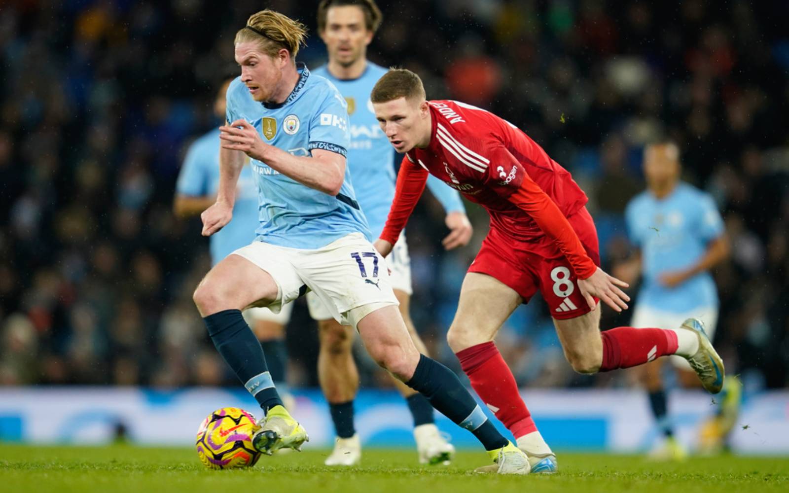 De Bruyne shines as Man City ease past Forest to end losing run