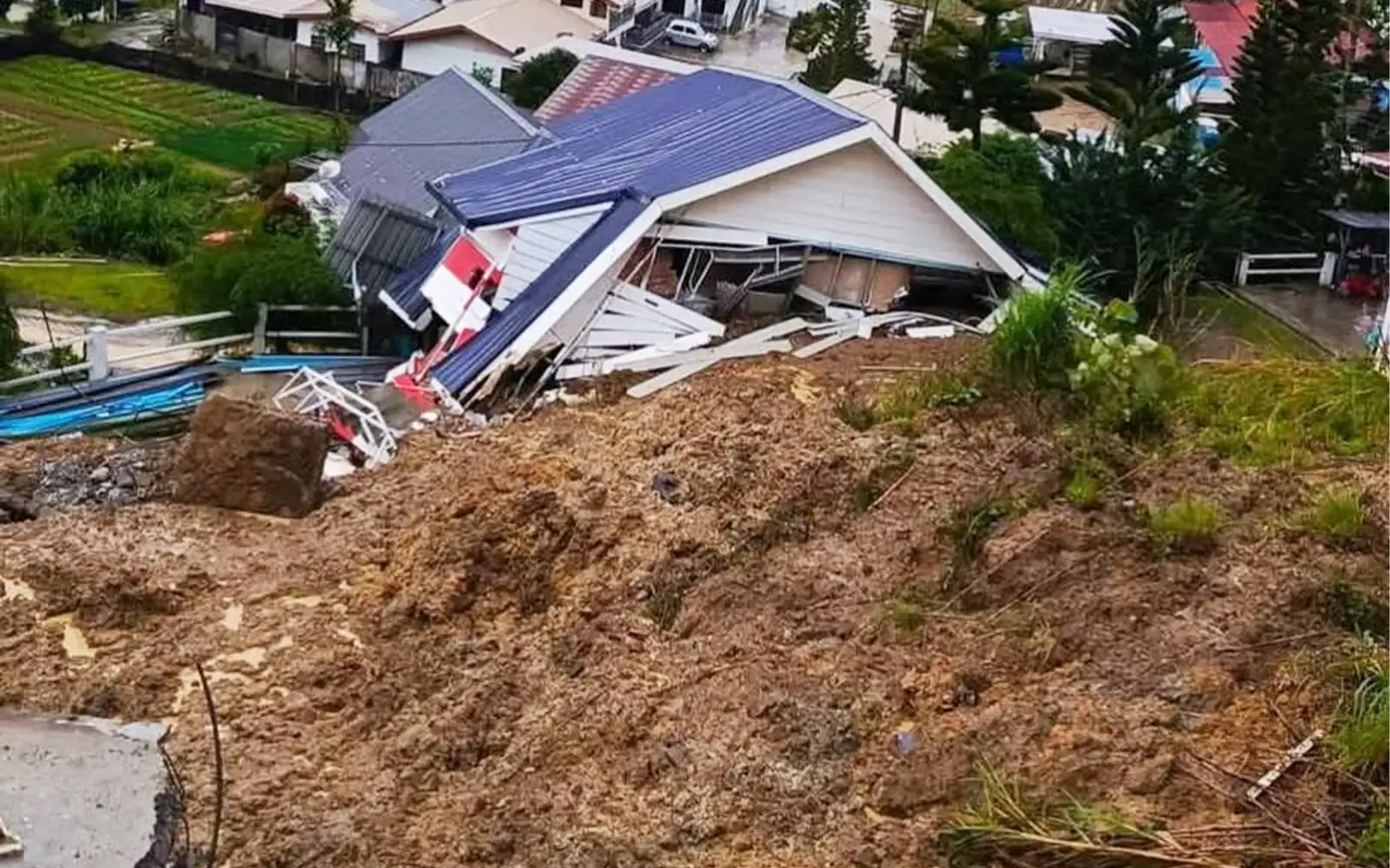 Homestay in Kundasang destroyed by landslide