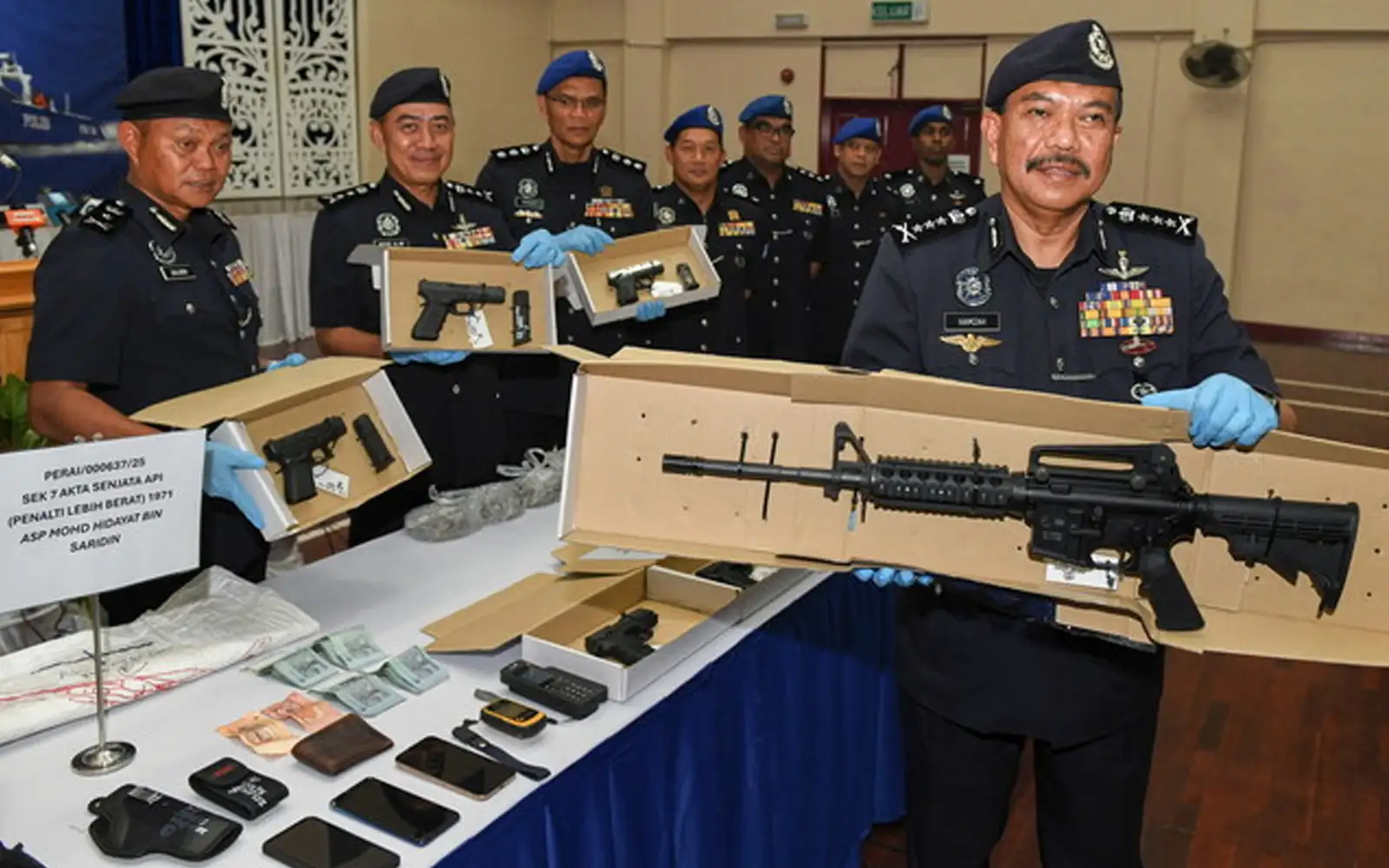 Cops suspect smuggled firearms meant to be sold to Penang gangs