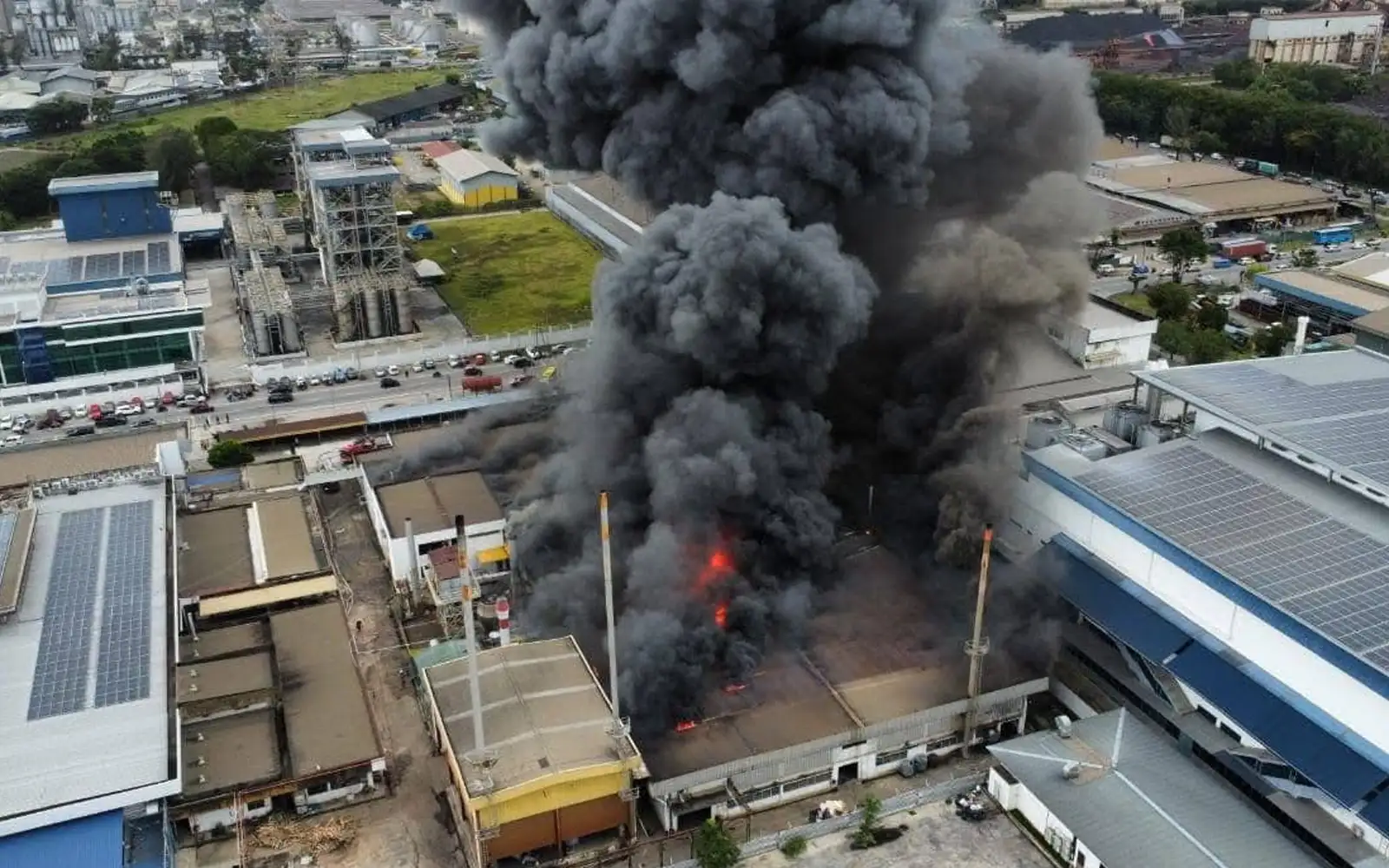 Fire razes adhesive tape factory in Perai