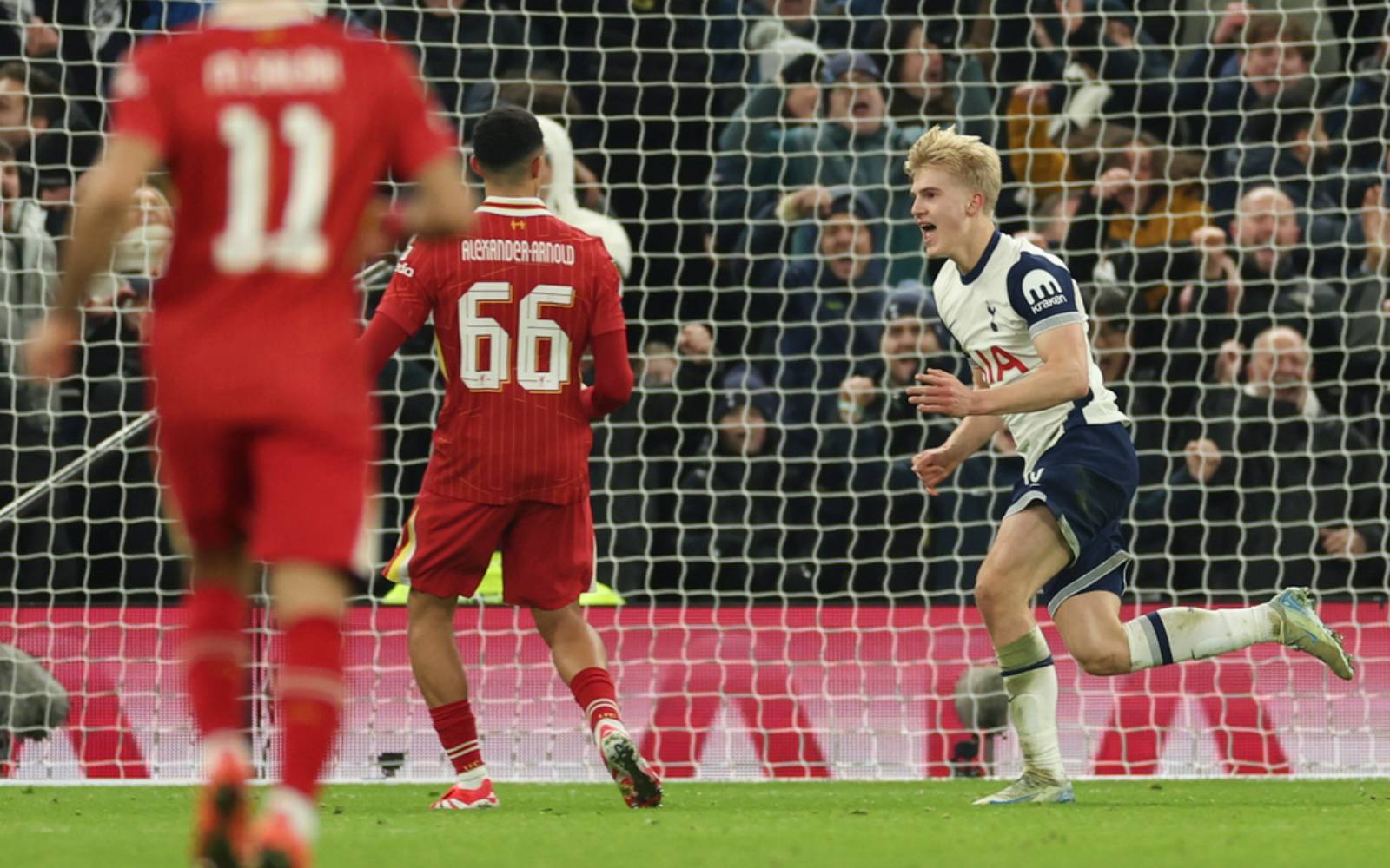 Bergvall gives Tottenham first-leg win over Liverpool in League Cup semifinal