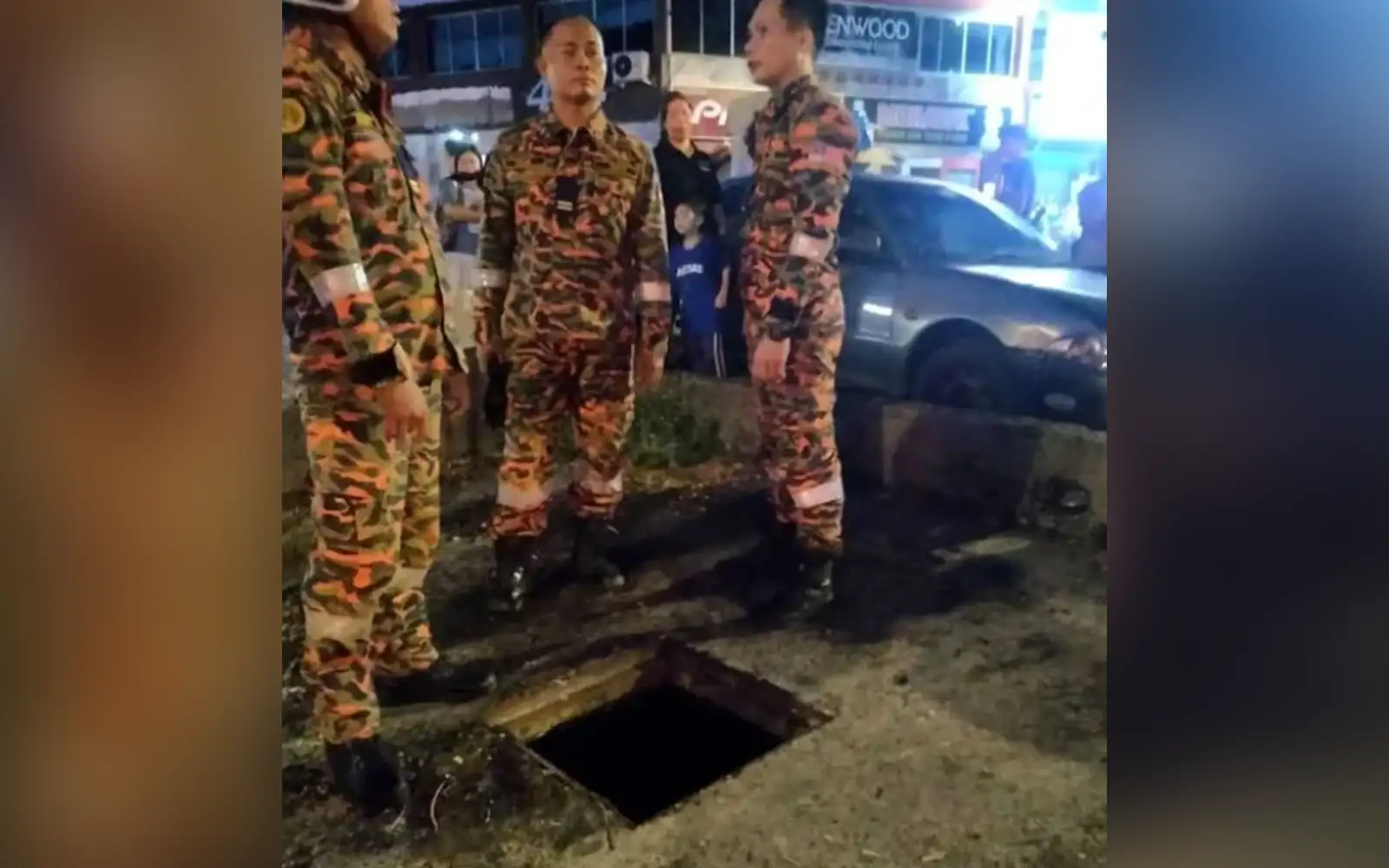 Budak 2 tahun maut jatuh lubang pembentung