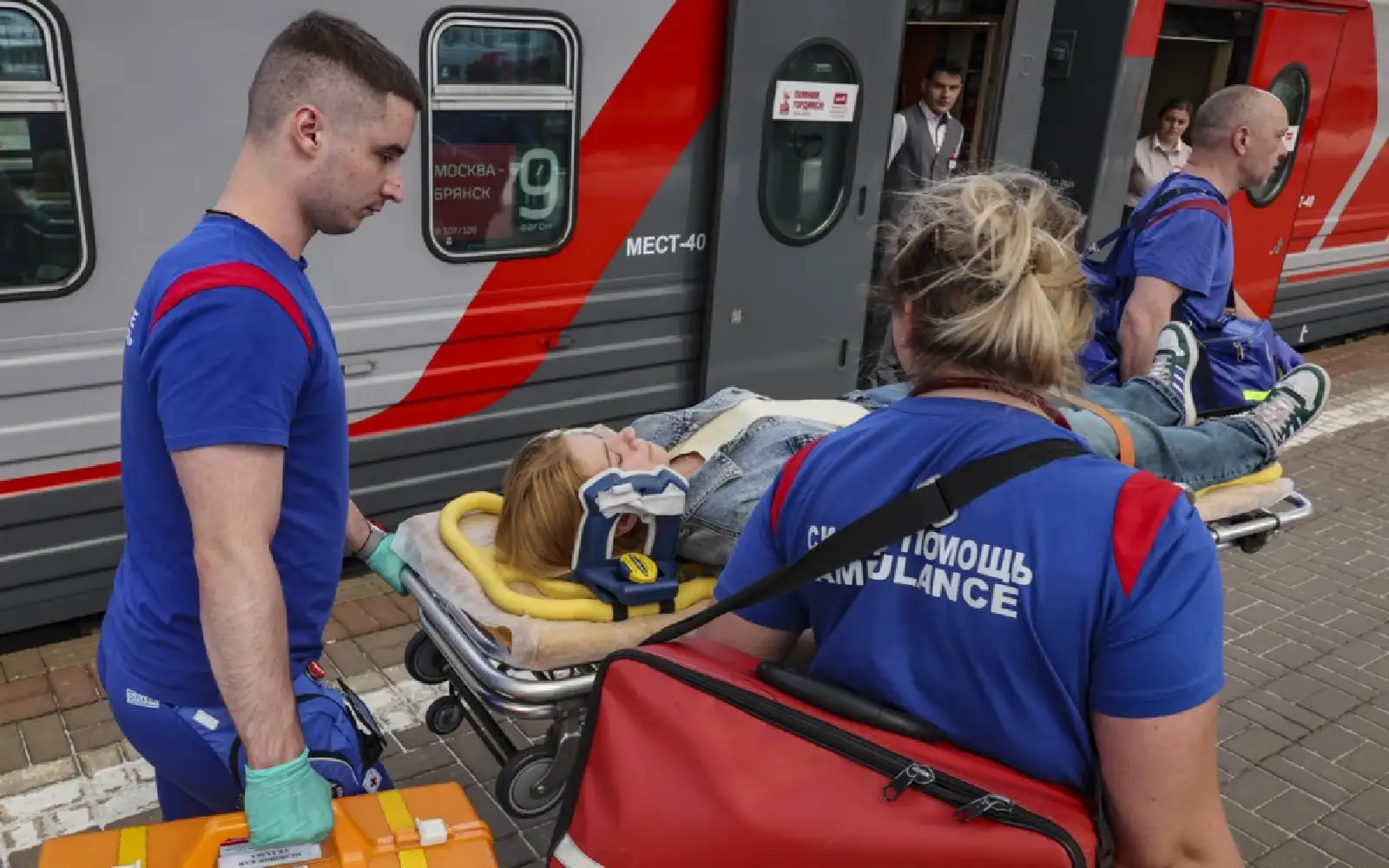 Russian train slams into bus, killing 1 and injuring 11