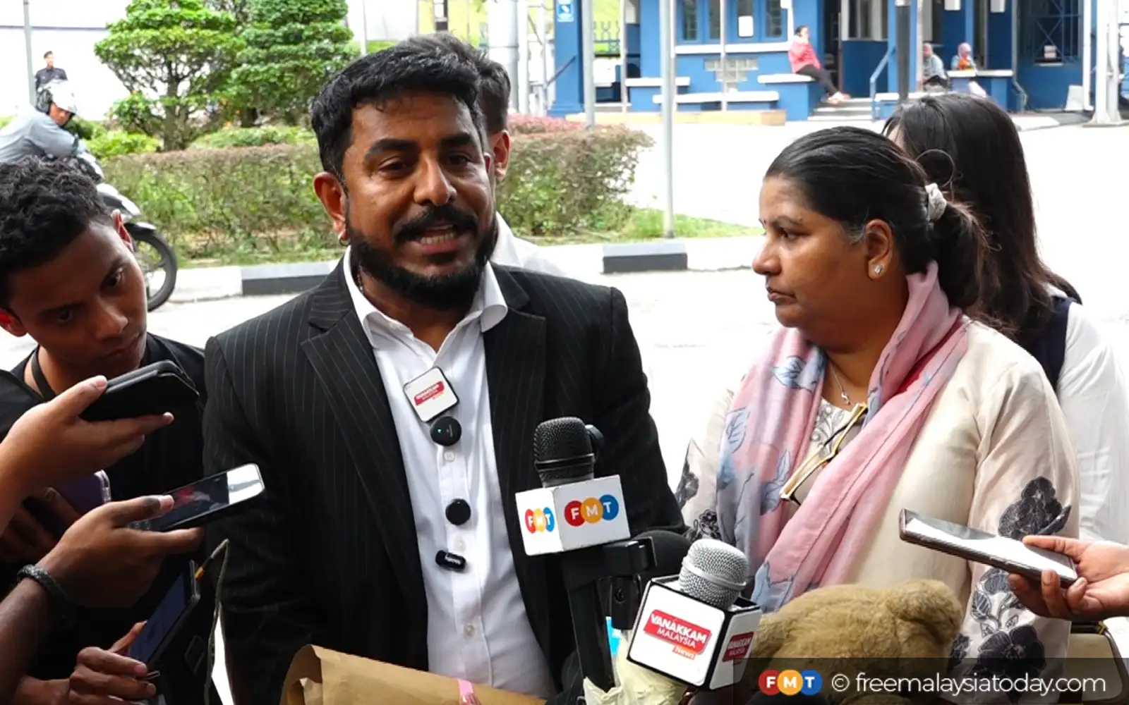 Activist Arun Dorasamy and M Indira Gandhi