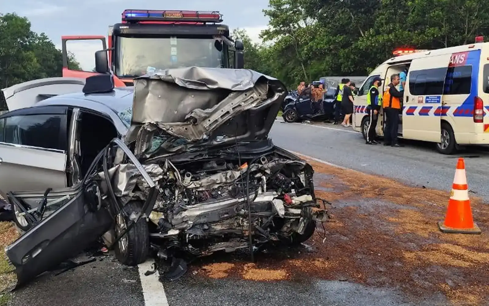 KEMALANGAN SENAI DESARU JOHOR PAGI JBPM PIC 271225