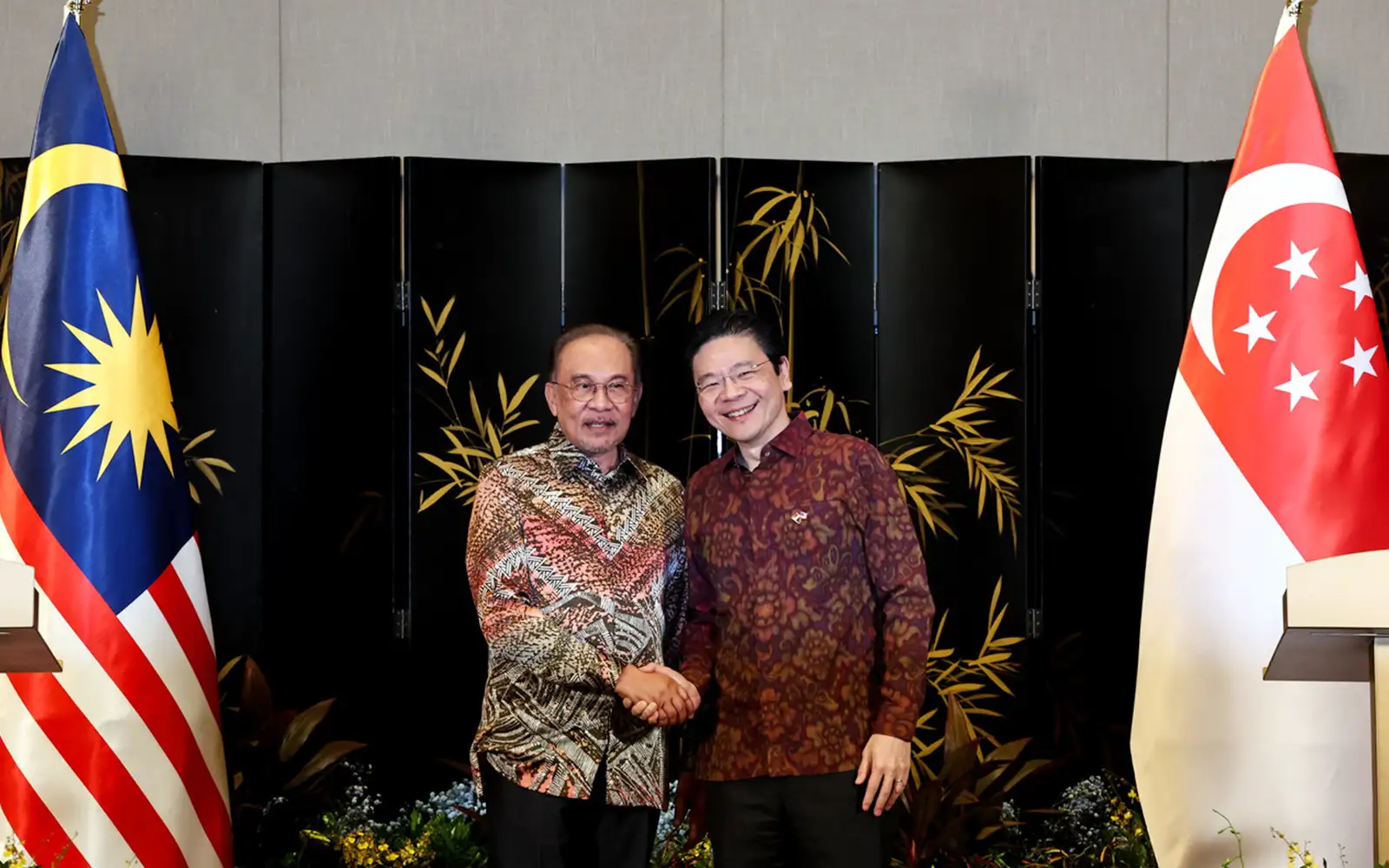 Anwar Ibrahim n Lawrence Wong