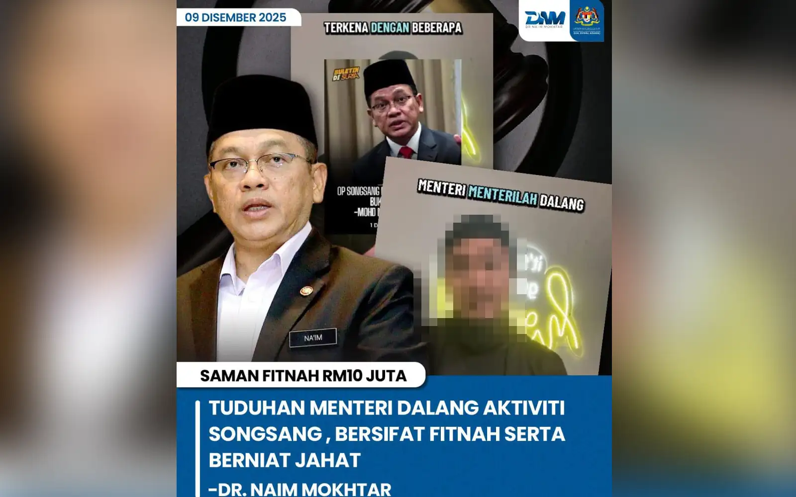 Mohd Na’im Mokhtar fitnah