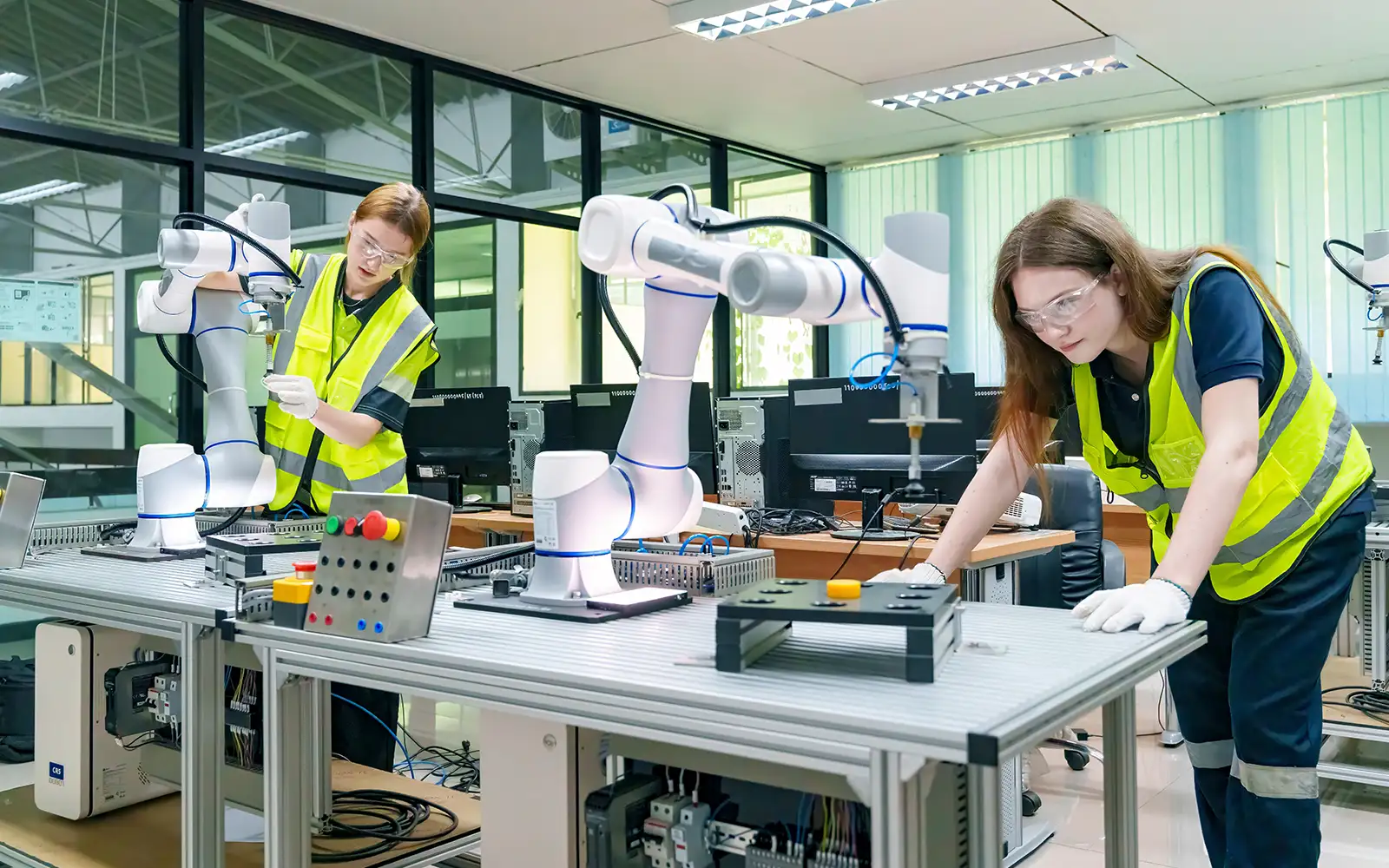 workers in high tech company